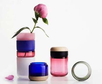 Colored vase